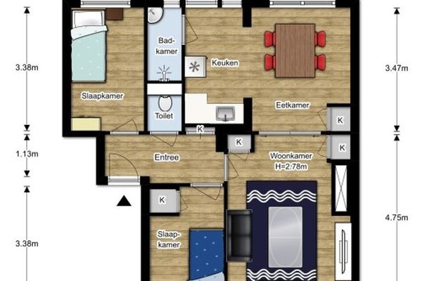 Appartement Korhaanstraat in Rotterdam