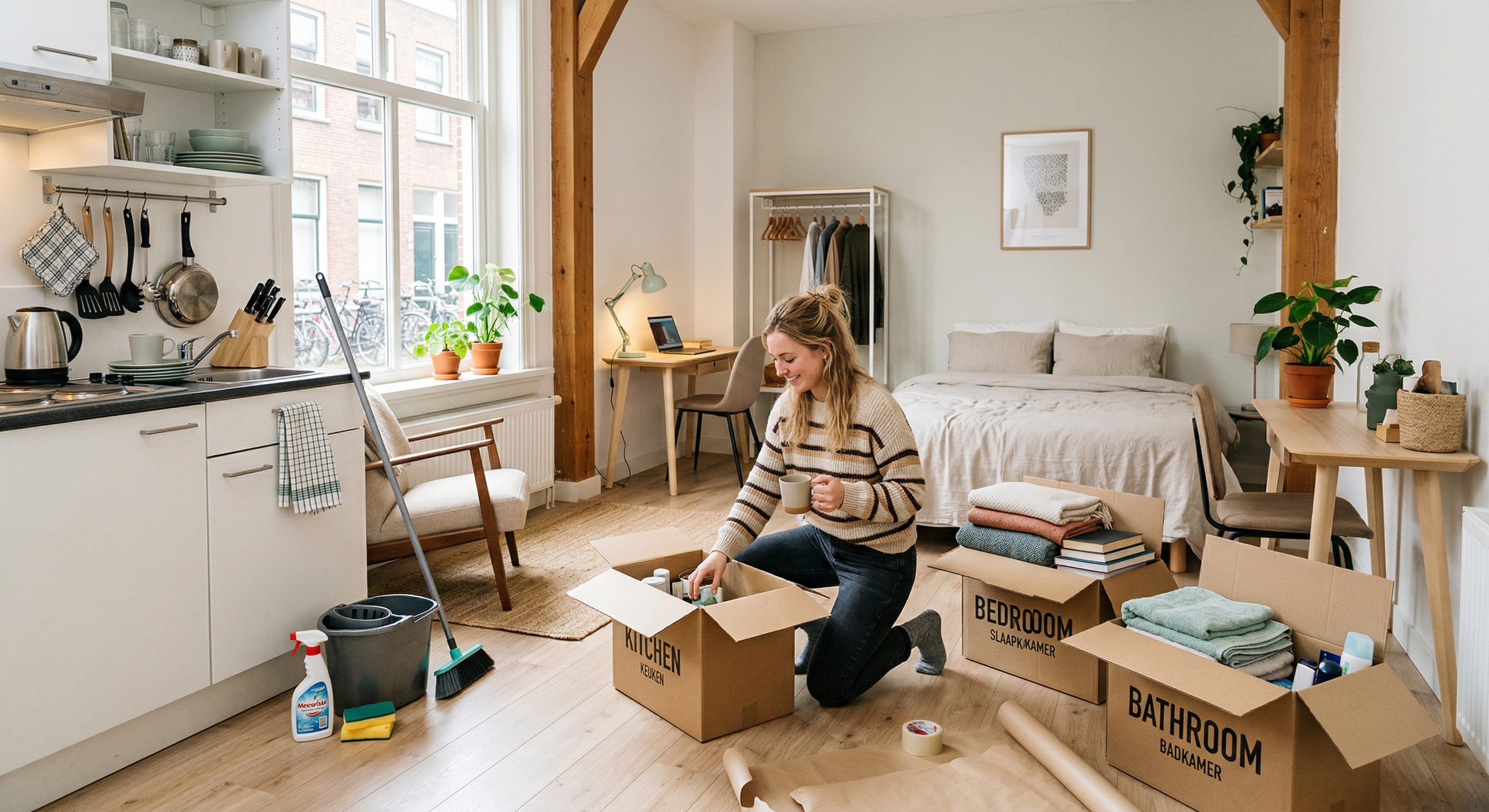Uitzetlijst huis: alles wat je nodig hebt voor je eerste eigen plek