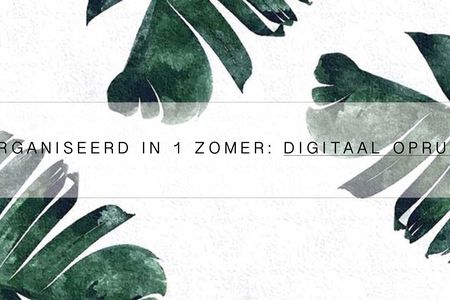 Georganiseerd in 1 zomer: Digitaal opruimen!
