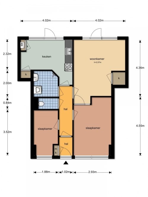 Appartement - Wingerdweg/Amsterdam (€1270.00/61.00m2)