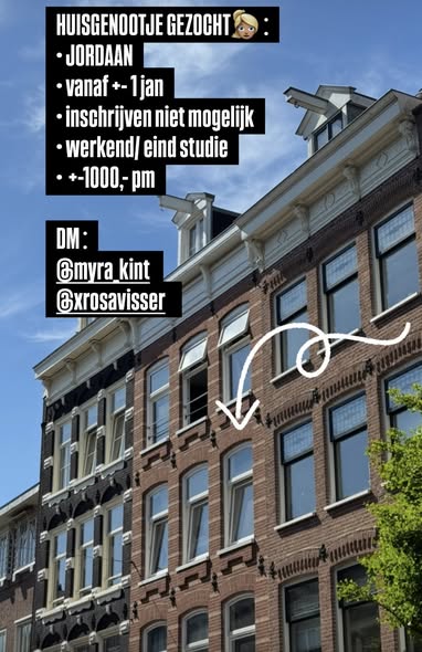 Kamer - Jordaan/Amsterdam (€1000.00/10.00m2)