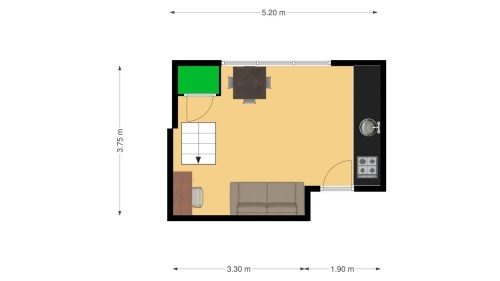 Appartement - Amsterdamsestraatweg/Utrecht (€790.00/25.00m2)