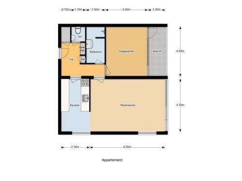 Appartement - Heutinkstraat/Enschede (€810.00/65.00m2)