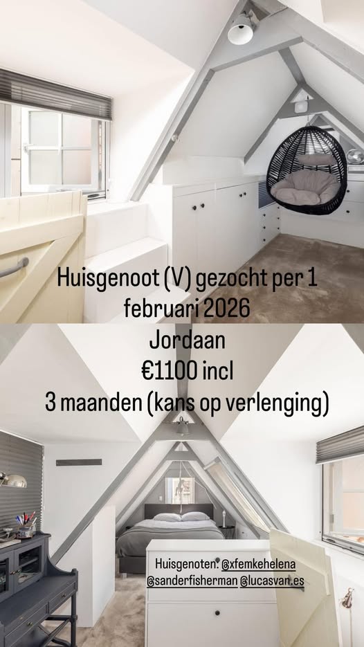 Kamer - Jordaan/Amsterdam (€1100.00/140.00m2)