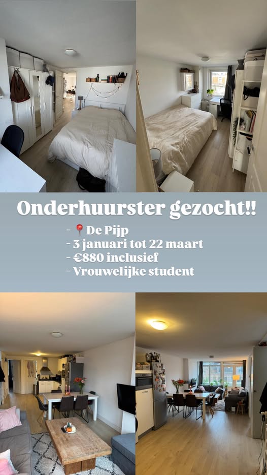 Kamer - De Pijp/Amsterdam (€880.00/9.00m2)