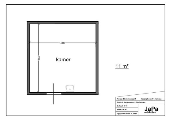Kamer - Oosterhout/Nijmegen (€345.00/11.00m2)