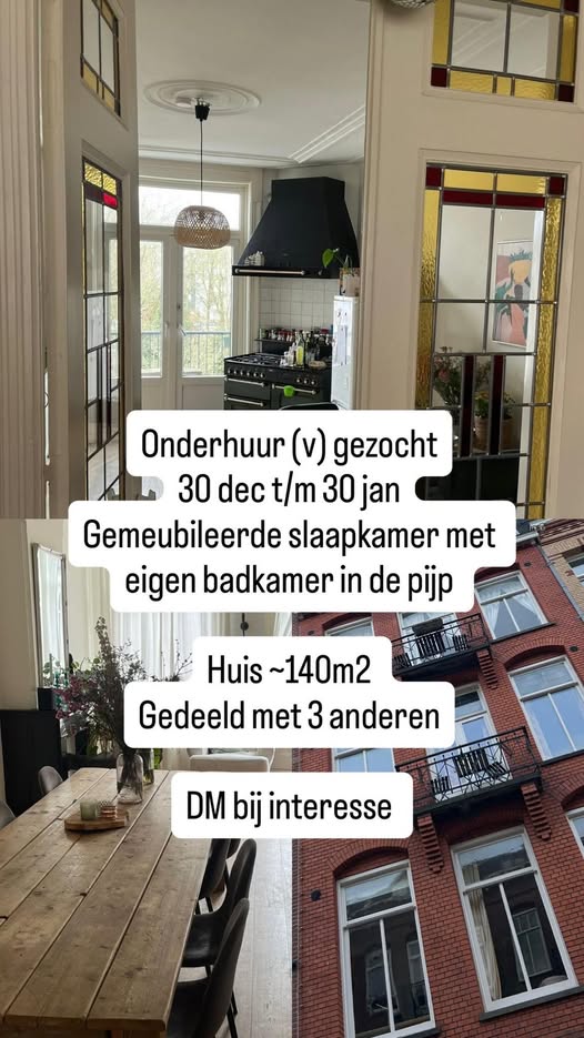 Kamer - de Pijp/Amsterdam (€850.00/140.00m2)