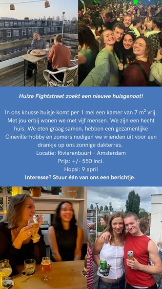 Kamer - Rivierenbuurt/Amsterdam (€550.00/7.00m2)