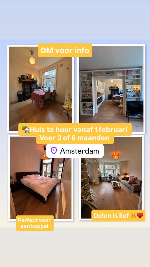 Appartement - Rivierenbuurt/Amsterdam (€1850.00/50.00m2)