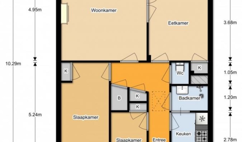 Appartement - Haydnstraat/Amersfoort (€1125.00/111.00m2)