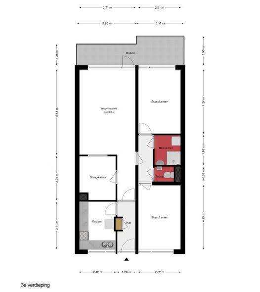 Kamer - Amsterdam-Noord/Amsterdam (€890.00/12.00m2)