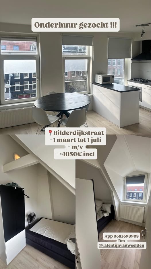 Kamer - Bilderdijkstraat/Amsterdam (€1050.00/8.00m2)