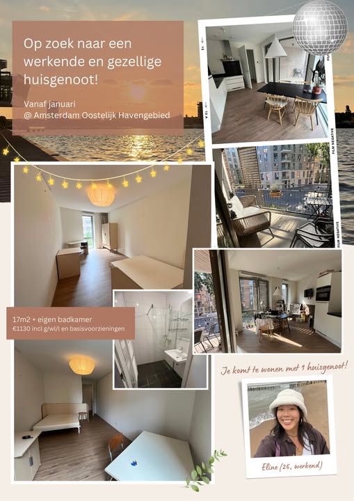 Appartement - Cruquiuseiland/Amsterdam (€1130.00/17.00m2)