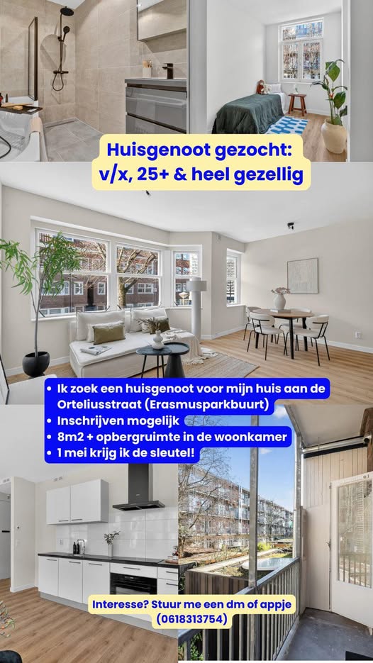 Kamer - Orteliusstraat/Amsterdam (€1050.00/8.00m2)