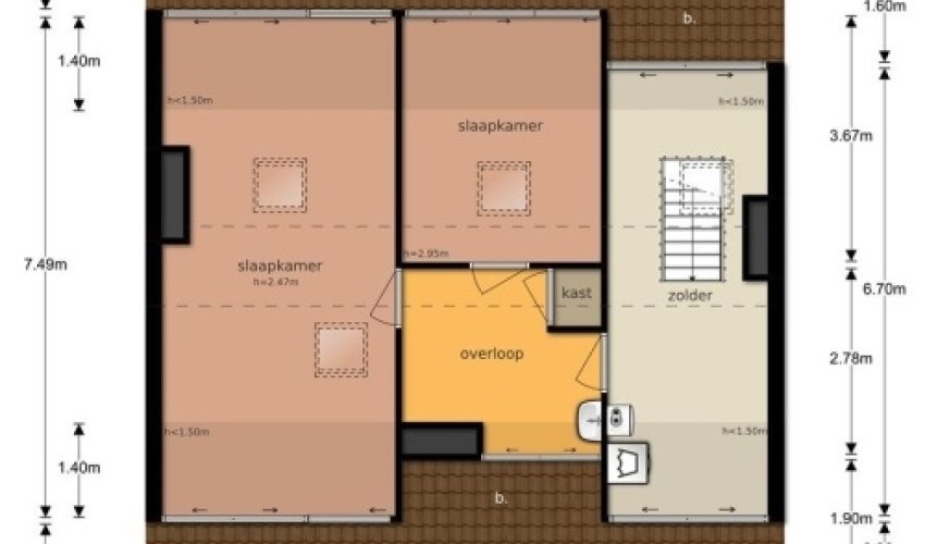 Appartement - Kamerlingh Onnesweg/Hilversum (€1150.00/118.00m2)