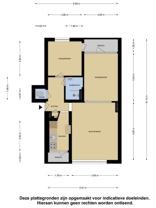 Appartement - Koggestraat/Rotterdam (€1950.00/54.00m2)