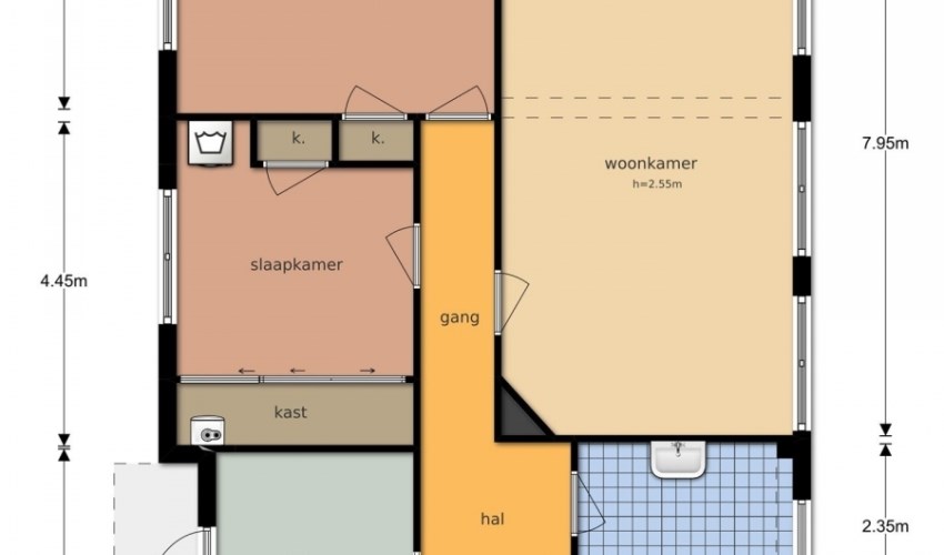 Appartement - Graslaan/Arnhem (€982.00/92.00m2)