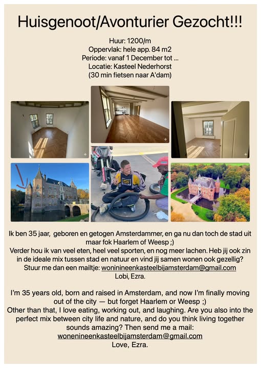 Appartement - Kasteel Nederhorst/Weesp (€1200.00/84.00m2)