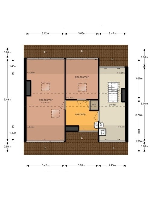 Appartement - Kamerlingh Onnesweg/Hilversum (€1150.00/118.00m2)