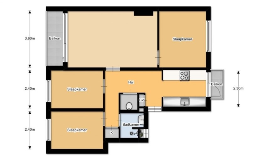 Appartement - Hekbootstraat/Rotterdam (€945.00/83.00m2)