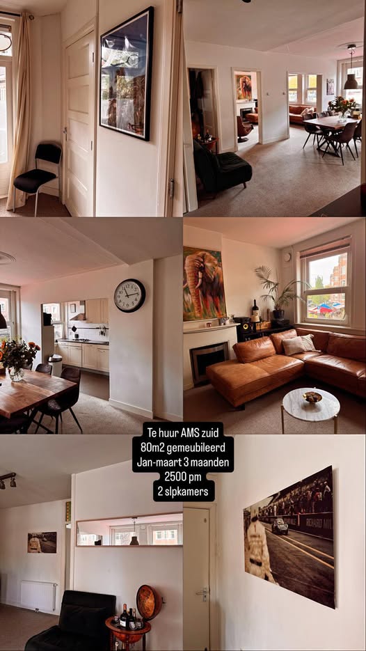 Appartement - Amsterdam Zuid/Amsterdam (€2500.00/80.00m2)