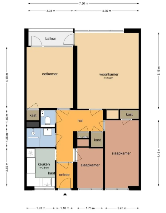 Appartement - Richterslaan/Nieuwegein (€1600.00/77.00m2)
