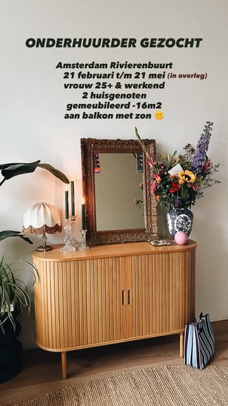 Kamer - Rivierenbuurt/Amsterdam (€900.00/16.00m2)