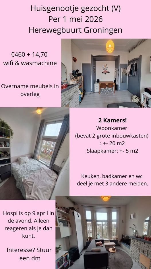 Kamer - Onbekend/Groningen (€460.00/25.00m2)