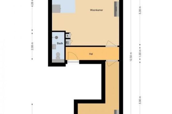 Appartement Kanaalstraat in Amsterdam