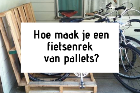 Hoe maak je een fietsenrek van pallets?